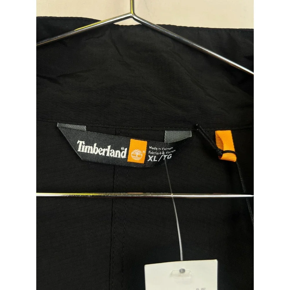 Timberland Mens Benton Trail Quarter Zip Pullover Jacket Black XL TB0A5VDF001